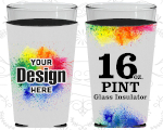 Full Color Pint Glass Insulator